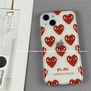 【2023新作】人気新品 ブランド コムデギャルソン CDG PLAY 携帯電話 ケース iPhone 14/14 Plus/14 Pro/14 Pro Max/13/13 Pro/13 Pro Max/12/12 Pro/12 Pro Max/11 PRO MAX ケース シリコーン素材 [#case202302193]