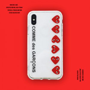 【CDG】COMME des GARCONS / コムデギャルソン iphone11/11pro/11pro max/x/8/7/6 plus ケース 経典設計 芸能人愛用 人気潮流【009】