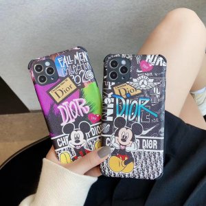 【2020新作】DIOR X DISNEY ディオール iPhone 12 Mini/12 Pro/12 Pro Max/11/11Pro/XR/XS/XS MAX/8/7 ケース プレゼント 人気おすすめ 芸能人愛用[#08144]