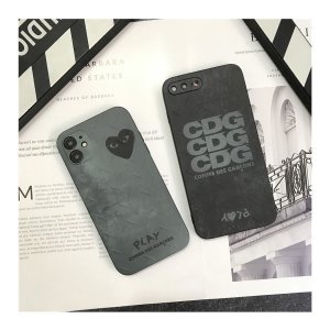 お洒落人気新品 ブランド コムデギャルソン CDG PLAY 携帯電話 ケース iPhone 12mini/12 Pro/12 Pro Max/11 PRO/MAX/XS/8/7 plus スマホケース ケース シリコーン素材男性と女性[#case20210410]