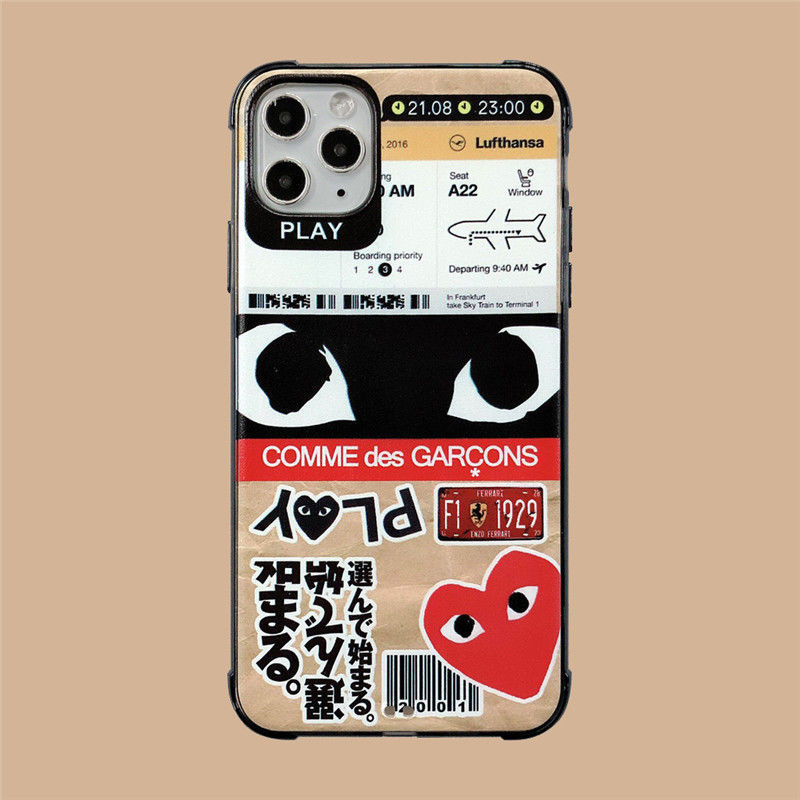 【CDG】COMME des GARCONS / コムデギャルソン iphone11/11pro/11pro max/x/8/7 plus ケース 経典設計 芸能人愛用 人気潮流【041207】