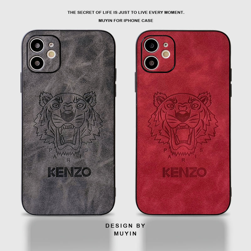 【KENZO】 贅沢 ブランド ケンゾー iPhone 13 mini/13 Pro/13 Pro Max/12 Mini/12 Pro/12 Pro Max/11 /XS/8/7 ケース 芸能人愛用[#case2021042309]