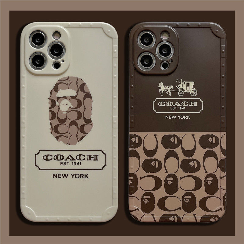 【2021新作】高品質 COACH / ア ベイシング エイプ iPhone 12/11/11Pro/XR/XS/XS MAX/8/7 ケース 芸能人愛用[#case202106255]