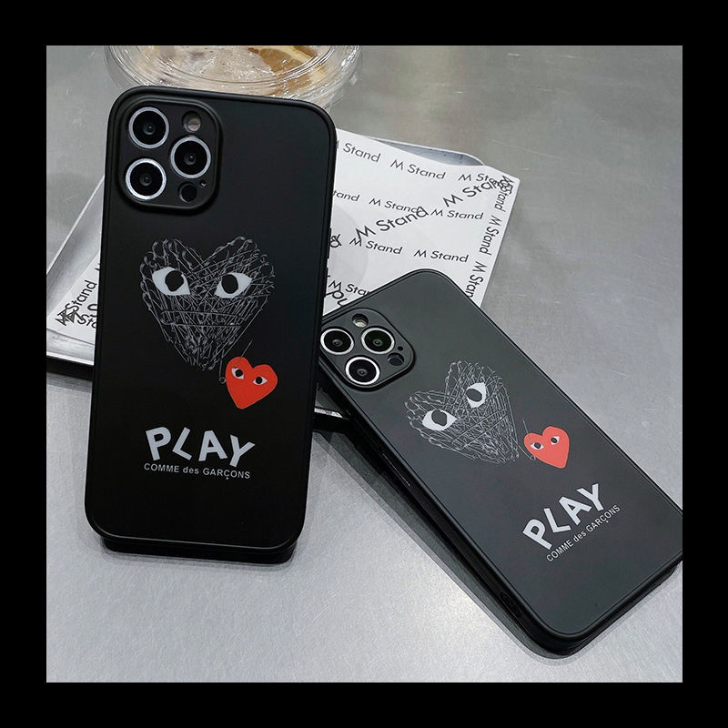 人気新品 ブランド コムデギャルソン CDG PLAY 携帯電話 ケース iPhone 12/12 Pro/12 Pro Max/11 PRO/MAX/XS/8/7 plus スマホケース ケース シリコーン素材 [#case2021122910]