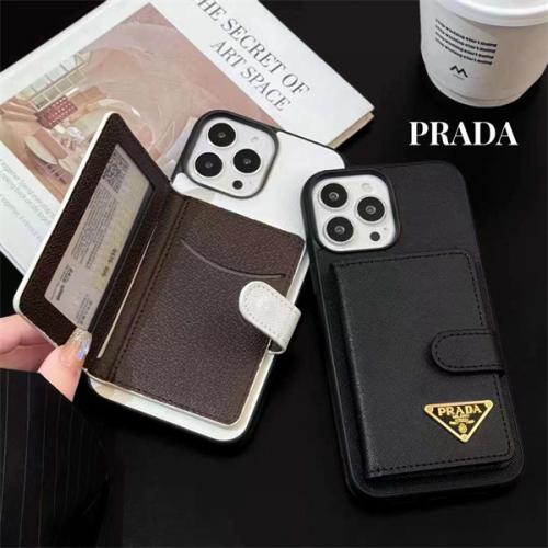 【新作発売】立派 ブランド PRADA  プラダ ケース IPHONE 15/IPHONE14/14pro/iPhone14plus/14pro Max/iPhone 13/13 pro/13pro max/iphone12/ 12pro/12pro  アイフォンケース 人気芸能人愛用 携帯カバー カードポケット