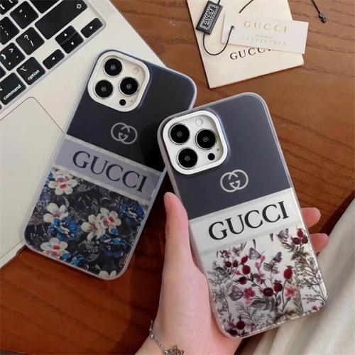 グッチ Gucci ハイ ブランド 植物 ロゴ グッチ風 高級 おしゃれ アイフォン 15 TPU iphone ケース 落下防止 携帯 カバー ビジネスマンOL pro max 韓国 2023 自然 アイフォン ケース 透明 軽量 トレンド スマホケース