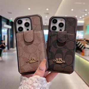 ビジネスマン OL pro max スマホケース カードポケット 衝撃吸収  コーチ Coach アイフォン iPhone ケース ハイ ブランド モノグラム ロゴ コーチ風軽量 高級 おしゃれ 15 携帯 カバー エレガント 耐衝撃