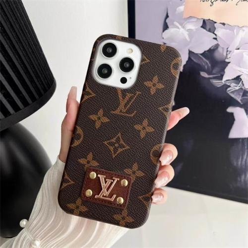 2023 ハイ ブランド LOUIS VUITTON ルイヴィトン iPhone 15 ケース スマホケース 芸能人愛用 アイホン アイフォンケース 携帯カバー ピンク モノグラム モノグラム louis vuitton 風 ケース メタルロゴ 人気 高級 オシャレ 可愛い