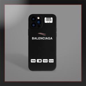バレンシアガ iphone14proケースハイブランドBalenciaga ブラックソフトTPUカバー iphone14/14plus/14pro maxケース男女兼用人気 アイフォン13/13pro/13pro maxカバー
